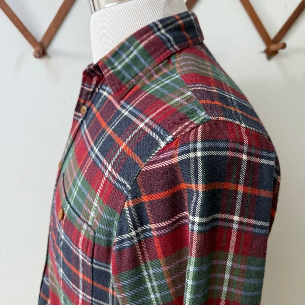 J. Crew Flannel Plaid Cotton Button Up Shirt